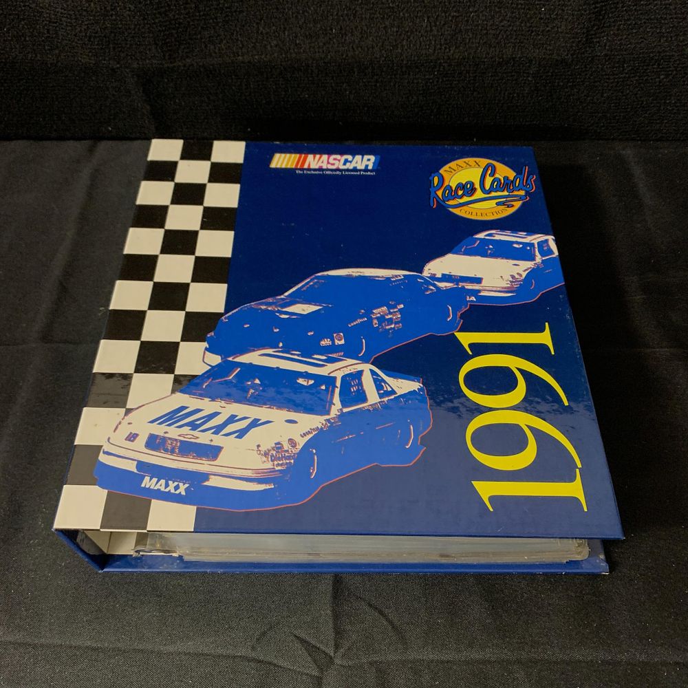 Lot 375: Huge Race Card Binder Chromium Cards