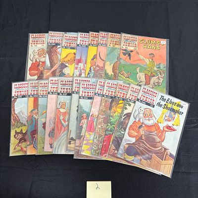 Classic Illustrated Junior Comic Books. Large lot of Classic Illustrated Junior comic books. 