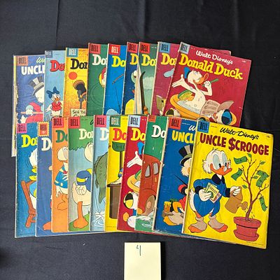 Donald Duck and Uncle Scrooge Dell Comic Books. Large lot of Donald Duck and Uncle Scrooge 
