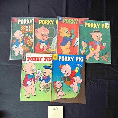 Porky Pig Dell Golden Age Comics. Please look at photos carefully. All sales are final. Items 