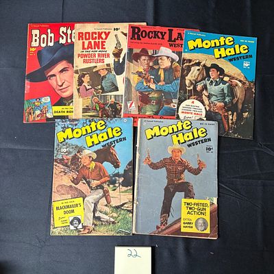 Monte Hale + Western Golden Age Comic Books. Please look at photos carefully. All sales are 