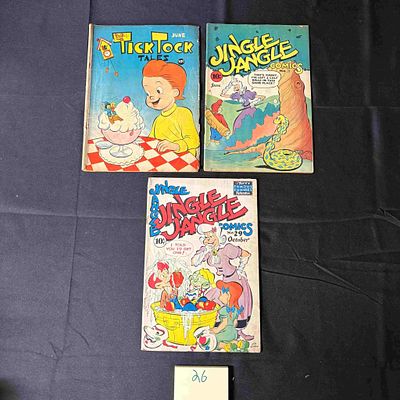 Jingle Jangle + Golden Age Humor Comic Books. Please look at photos carefully. All sales are 