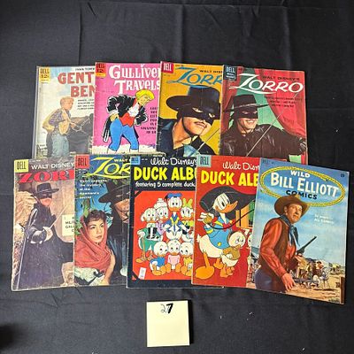 Dell Golden & Silver Age Comic Books w/Zorro. Please look at photos carefully. All sales are 