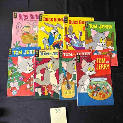 Bugs Bunny & Tom & Jerry Gold Key Comic Books. Please look at photos carefully. All sales are 