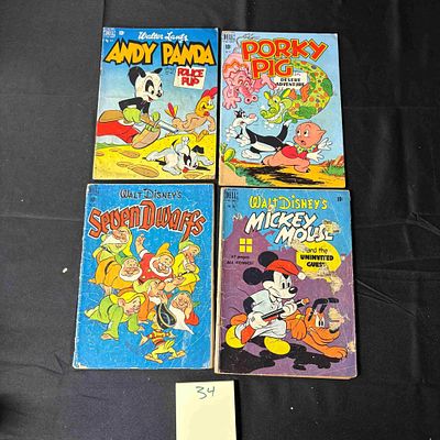 Four Color Golden Age Comics. Four Color early series numbers, 227, 286, 277, and 216. Please 