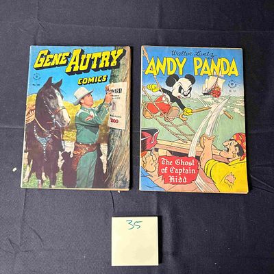 Four Color 100 & 154 Golden Age Dell Comics. Please look at photos carefully. All sales are 