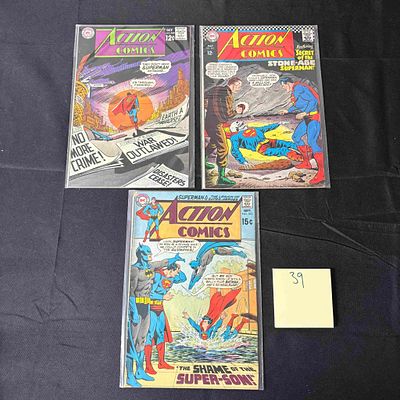 Action Comics DC Silver Age Comic Books. Please look at photos carefully. All sales are final. 