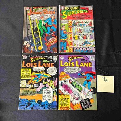 Superman & Superman Related Silver Age Comic Books. Please look at photos carefully. All sales 