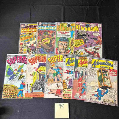 DC Silver Age Comic Books w/Superboy +. Please look at photos carefully. All sales are final. 
