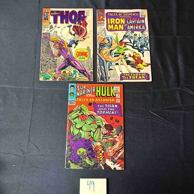 Marvel Silver Age Comic Books w/ Thor. Please look at photos carefully. All sales are final. 