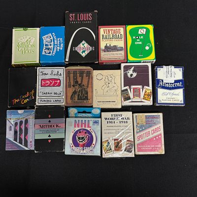 Lot of Playing Card Decks, Some Sealed. All items are sold as is. Please look at pictures