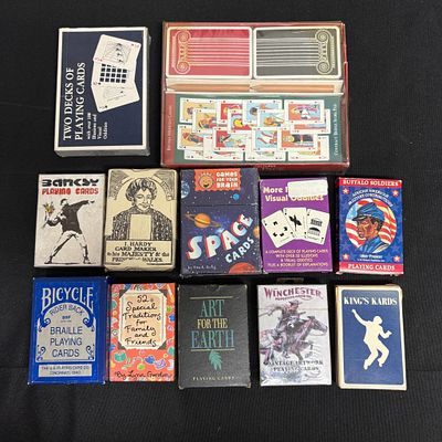Large lot of Playing Card Decks, Some Sealed. All items are sold as is. Please look at pictures