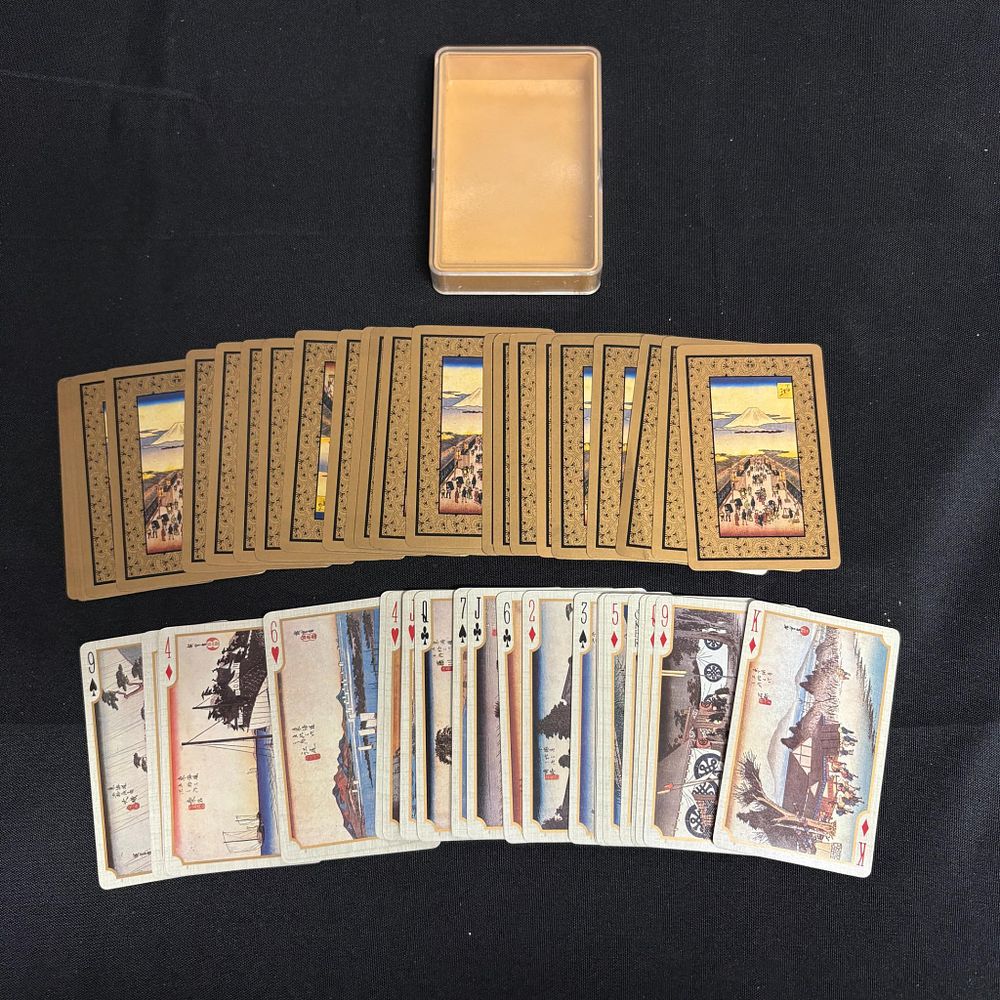 Vintage Japanese Playing Card Deck. All items are sold as is. Please look at pictures carefully 
