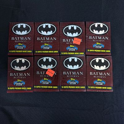 Sealed Batman Returns Topps Stadium Club Packs. Sealed Batman Returns cards Topps Packs. All