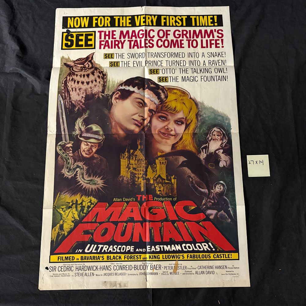 Magic Fountain Original 1961 One Sheet. The Magic Fountain Original 1961 One Sheet Movie Poster. 