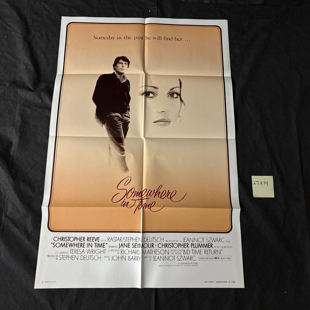 Somewhere in Time Original 1980 One Sheet Foreign. Somewhere in Time Original 1980 One Sheet 