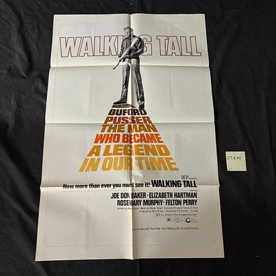 Walking Tall Original 1973 One Sheet Style B. Walking Tall Original 1973 One Sheet Movie Poster