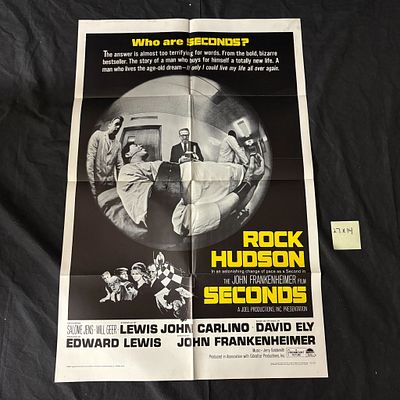 Seconds Original 1966 One Sheet Movie Poster. Staring Rock Hudson. Dimensions 27x41 All items