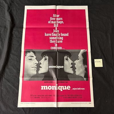 Monique Original 1970 One Sheet, Rated X. Monique Original 1970 One sheet Movie Poster Rated X.