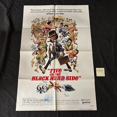 Five on the Black Hand Side Original 1973 1 Sheet. Five on the Black Hand Side Original 1973 One
