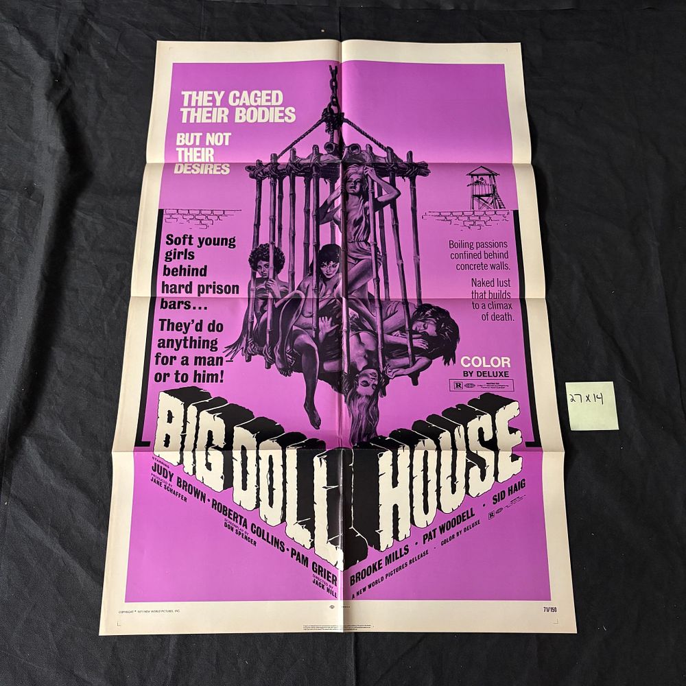 Big Doll House Original 1971 One Sheet. Big Doll House Original 1971 One sheet Movie Poster. 
