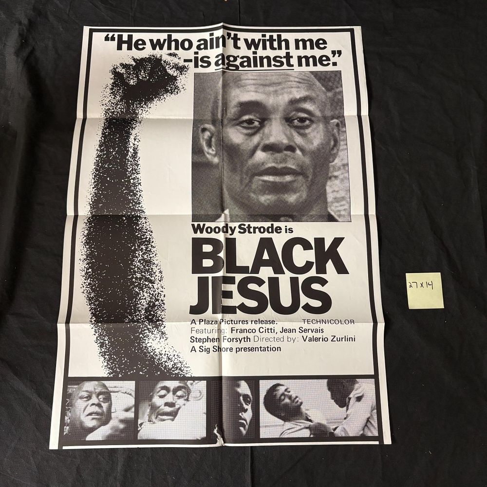 Black Jesus Original 1968 One Sheet. Black Jesus Original One Sheet 1968 Movie Poster. Woody 