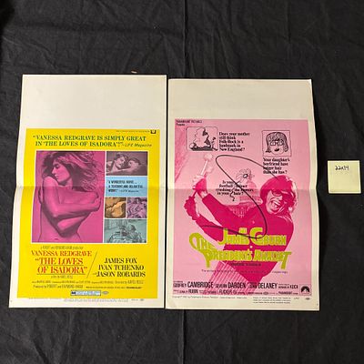 1960s Window Cards Loves of Isadora +. Original Movie Window Cards The Loves of Isadora (Vanessa
