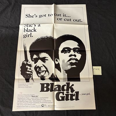 Black Girl Original 1972 Original One Sheet. Black Girl Original 1972 One Sheet Movie Poster.