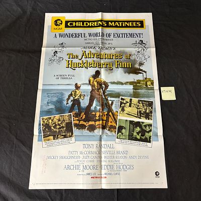 Adventures of Huckleberry Finn R 70 One Sheet. Mark Twain's The Adventures of Huckleberry Finn