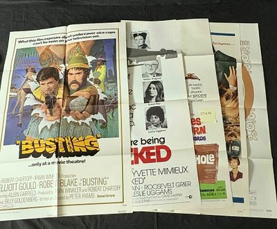 60s & 70s Original Movie Poster Lot, Skyjacked. Lot of 1960s and 1970s Original One Sheet Movie