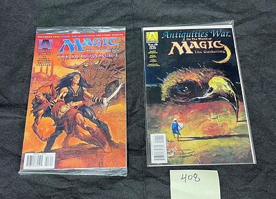 Magic the Gathering NIB Polybagged Comic +. Please look at pictures carefully to determine what