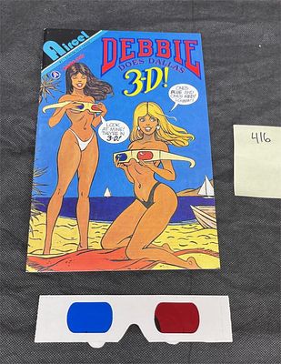 Debbie Does Dallas 3-D Comic Book w/ Glasses. Please look at pictures carefully to determine