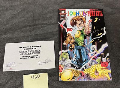 Joshua Pure Evil 1 Signed by D. Miles LE #39. COA is 339 in the limited edition exclusive