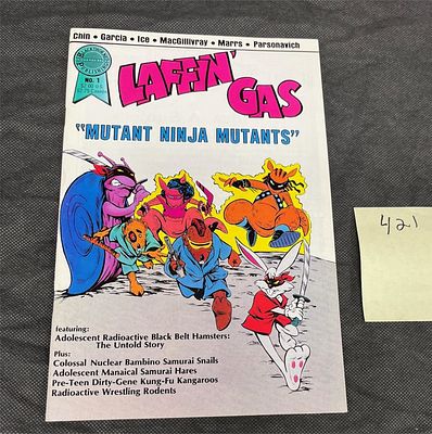 Laffin Gas 1 TMNT Parody Comic Book. Please look at pictures carefully to determine what you