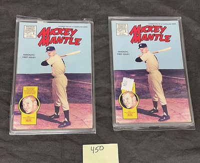 Mickey Mantle Comics Still Sealed. NIB. Still sealed in the manufacture's plastic. Please look