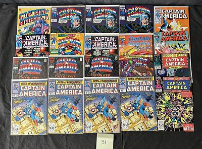 Captain America Marvel Copper Age Comic Books. We offer in person or virtual previews of auction