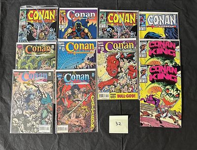 Conan the Barbarian Marvel Comic Books +. We offer in person or virtual previews of auction lots