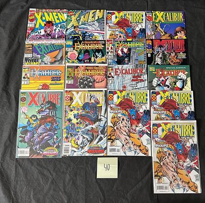 Mix Group of X-men Comics w/ X-men #1. We offer in person or virtual previews of auction lots up