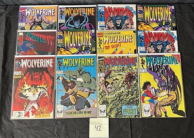 Wolverine Marvel 1st Series Comic Books. We offer in person or virtual previews of auction lots