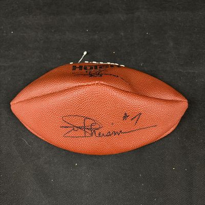 Joe Theismann Signed Football No COA. We ship in-house! We ship internationally. We also offer 