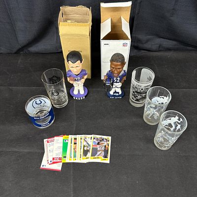 Football Bobbleheads, Glasses, +. We ship in-house! We ship internationally. We also offer pick 