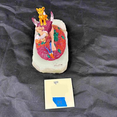 Lion King Ron Lee signed Bronze Sculpture. lion king can't wait to be king ron lee signed Signed 