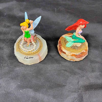 Tinkerbell & Little Mermaid Signed Sculptures. little mermaid ron lee sculpture signed numbered 