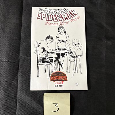 Amazing Spider-man 1 Original Art on Sketch Cover. We ship in-house! We ship internationally. We 