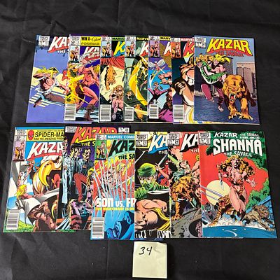 Marvel Comics Kazar Bronze Age Comic Books. We ship in-house! We ship internationally. We also 