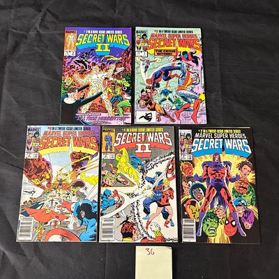 Marvel Comics Secret Wars Mix of Comics. We ship in-house! We ship internationally. We also 