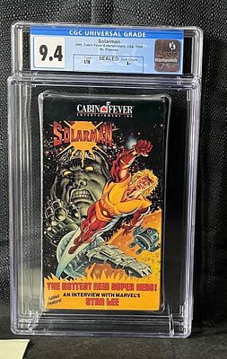 Solarman Sealed VHS CGC 9.4 Rare. Rare, sealed VHS tape of the Marvel Comics Character. We could 