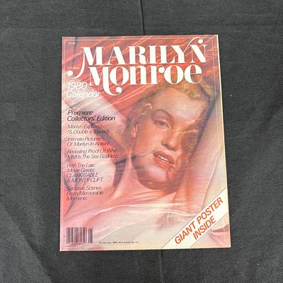 1980 Marilyn Monroe Calendar Poster. Premium Collector Edition Calendar Poster. We ship 