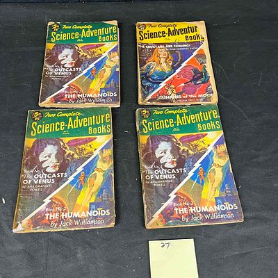 A Group of Four 'Two Complete Science-Adventure Books' Pulp Magazines, Spring & Summer 1952. A 