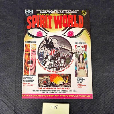 Spirit World #1, Fall 1971, Hampshire Dist. Ltd. A vintage American pulp magazine titled 